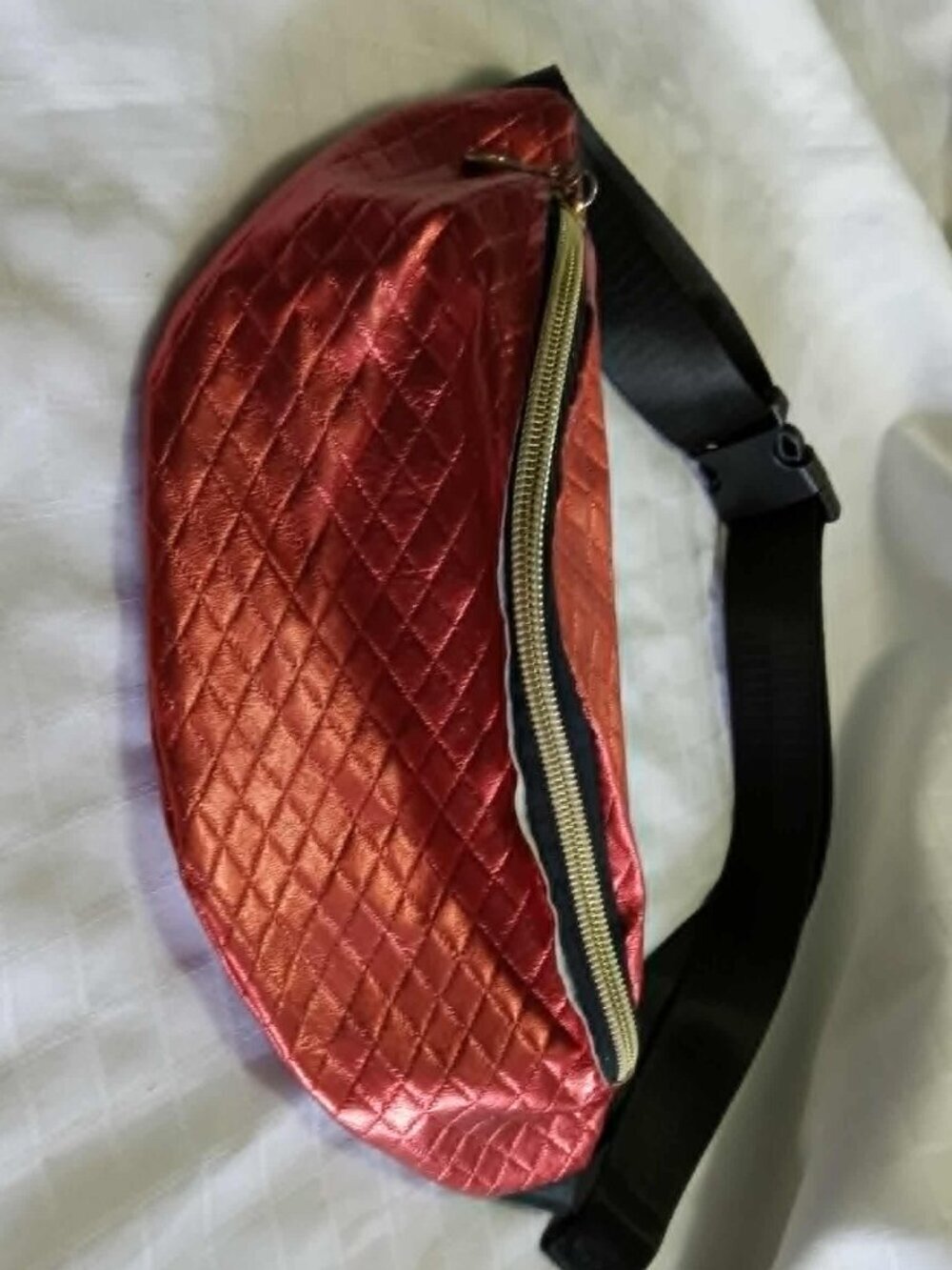 Waist bag/Fannie bag/Shiny Multifunctional synthetic leather belt bag